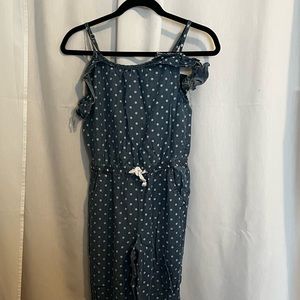 Girls off the shoulder pants romper